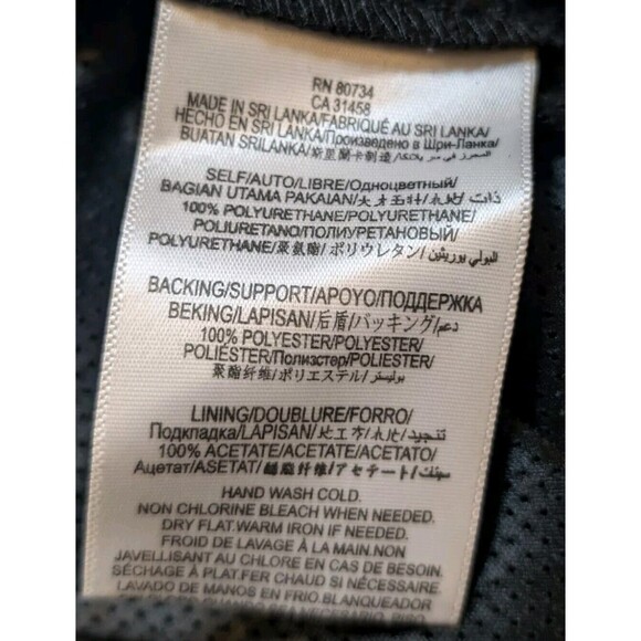 BCBGeneration Crop Tank Black Top Faux Leather Back Zip Size 0 NWT Fast Shipping - Picture 13 of 16